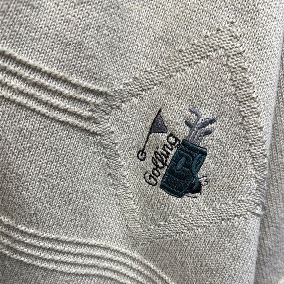 Vintage men’s Cooper cardigan with golfing embroidered - Picture 3 of 6